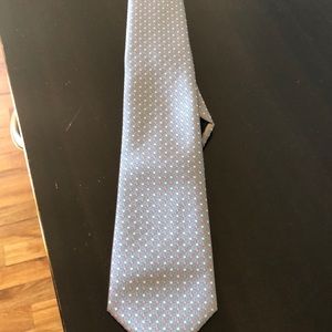 Prada grey tie (pink dots)